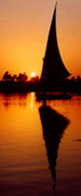 Sunset Felucca - example of a panoramic print